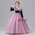 Pink Purple Long Sleeve Flower Girl Dress