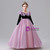 Pink Purple Long Sleeve Flower Girl Dress