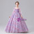 Purple Tulle Long Sleeve Flower Girl Dress