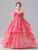 Watermelon Red Print Short Sleeve Flower Girl Dress