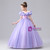 Purple Tulle Sequins Flower Girl Dress