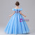 Blue Tulle Sequins Flower Girl Dress
