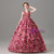 Tulle Print V-neck Pleats Flower Girl Dress