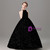 Black Sequins Halter Flower Girl Dress