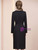 Black Long Sleeve Beading Mother of the Bride Dress
