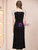 Black Square Neck Mother of the Bride Dress