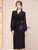 Black V-neck Long Sleeve Mother of the Bride Dress