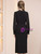 Black V-neck Long Sleeve Mother of the Bride Dress