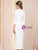 White 3/4 Sleeve Crystal Mother of the Bride Dress
