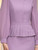 Lavender Long Sleeve Pleats Mother of the Bride Dress