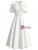 White V-neck Beading Mother of the Bride Dress