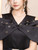 Black V-neck Beading Mother of the Bride Dress