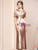 Champagne Mermaid Sequins Mother of the Bride Dress