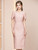 Pink Flower Mother Of The Bride Dress