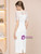 White Short Sleeve Lace Mother Of The Bride Dress