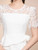 White Short Sleeve Lace Mother Of The Bride Dress