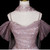 Pink Tulle Sequins Pleats Beading Prom Dress
