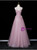 Pink Tulle Strapless Beading Prom Dress