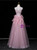 Pink Off the Shoulder Beading Prom Dress