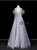 Light Gray Tulle Sequins Beading Prom Dress