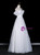 White Tulle Strapless Pleats Wedding Dress