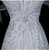 Silver Gray Sequins Off the Shoulder Beading Prom Dress