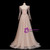 Champagne Sequins Long Sleeve Beading Prom Dress