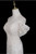 Beige White Mermaid Lace Strapless Prom Dres