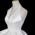 Beige White Tulle V-neck Wedding Dress