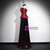 Black Strapless Sequins Prom Dress