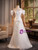 White Mermaid Off the Shoulder Pleats Wedding Dress