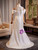 White Mermaid Off the Shoulder Pleats Wedding Dress