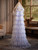 Purple Tulle Straps Tiers Prom Dress