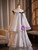 White Spaghetti Straps Tiers Wedding Dress