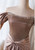Mermaid Off the Shoulder Pleats Beading Prom Dress