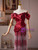 Burgundy Mermaid Sequins Off the Shoulder Prom Dress