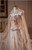 Champagne Mermaid Sequins Strapless Beading Prom Dress