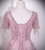 Pink Sequins Short Sleeve Beading Prom Dress
