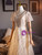 Champagne Sequins V-neck Short Sleeve Prom Dress