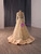 Champagne Gold Sequins Long Sleeve Prom Dress