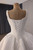 White Tulle Straps Pearls Wedding Dress