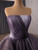 Dark Purple Tulle Sequins Prom Dress