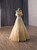 Yellow Tulle Sequins Off the Shoulder Prom Dress