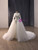 White Mermaid Lace Long Sleeve Wedding Dress With Detachable Train