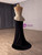 Black Mermaid Strapless Beading Prom Dress