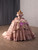 Pink Off the Shoulder Appliques Prom Dress