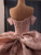 Pink Off the Shoulder Appliques Prom Dress