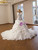 White Mermaid Strapless Beading Pearls Wedding Dress