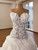 White Mermaid Strapless Beading Pearls Wedding Dress