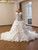 White Mermaid Strapless Beading Pearls Wedding Dress